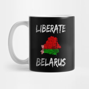 LIBERATE BELARUS PROTEST DISTRESSED Mug